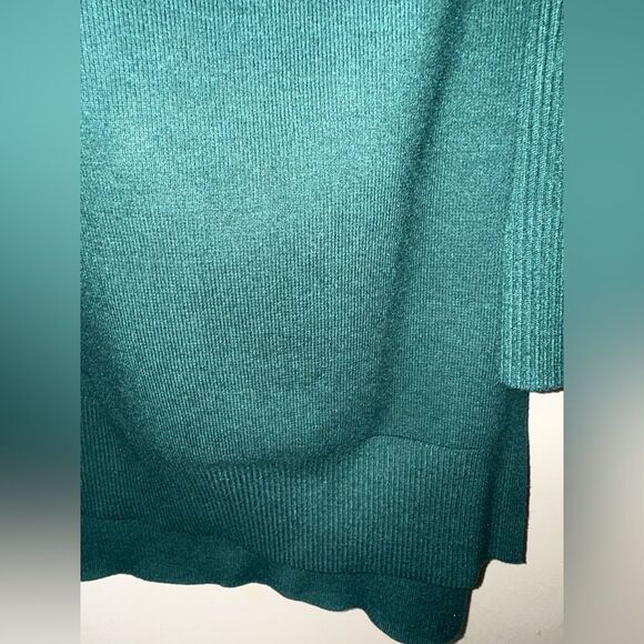 Anthropologie Women’s Green Elise Off The Shoulder Long Sleeved Sweater Small - Picture 4 of 12